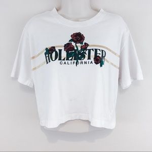 🪴3x$20 SALE White Hollister California Rose Shirt